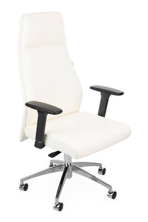Biroja krēsls MODO Chrome Black Leather - Ergostock