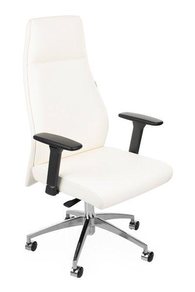 Biroja krēsls MODO Chrome Black Leather - Ergostock