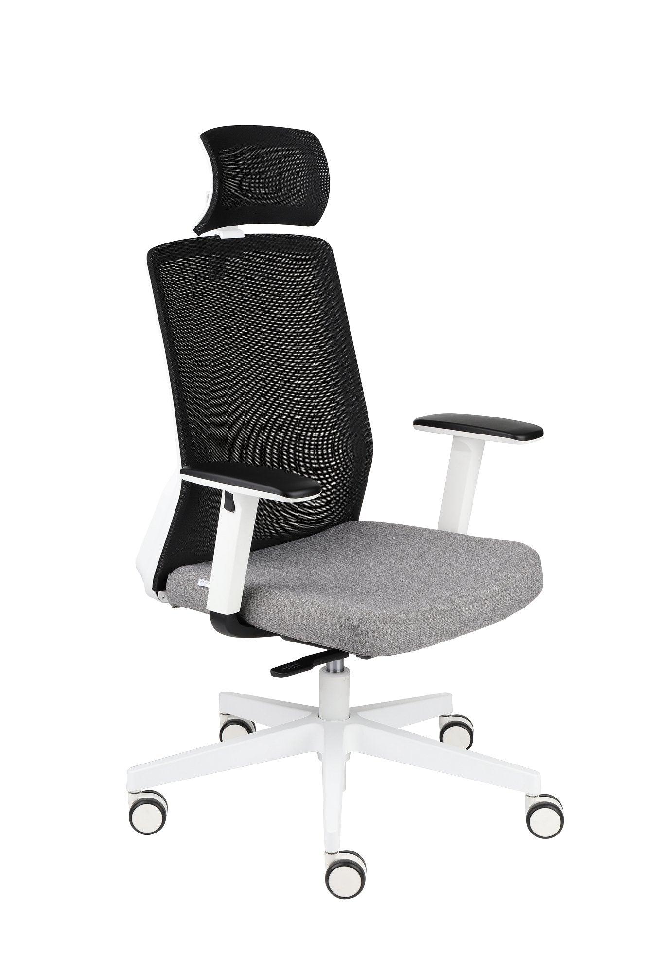 Biroja krēsls COCO HD Medley Black | WH | Chrome - Ergostock