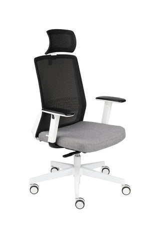 Biroja krēsls COCO HD Medley Black | WH | Chrome - Ergostock