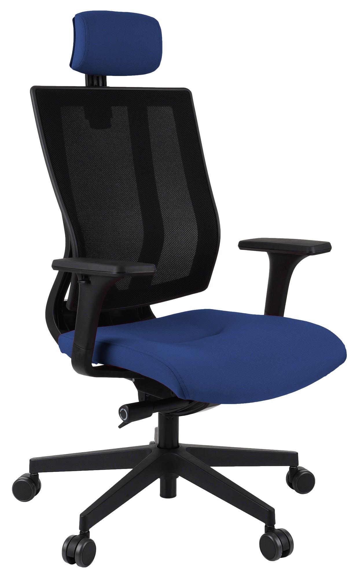 Biroja krēsls MaxPro BS HD Note Black | Chrome - Ergostock