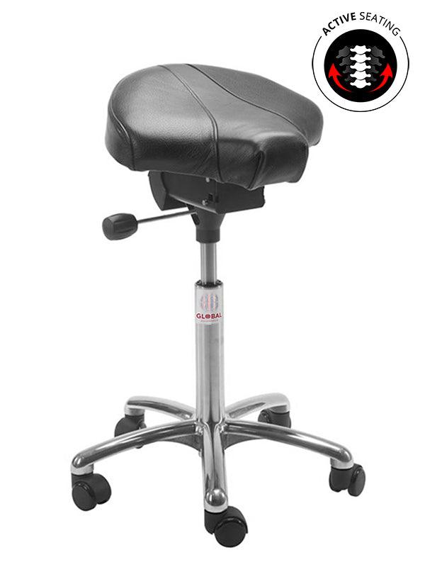 Sedlu krēsls GAMMA ALU Easy Seat, ar regulējamu augstumu 580-770 mm - Ergostock
