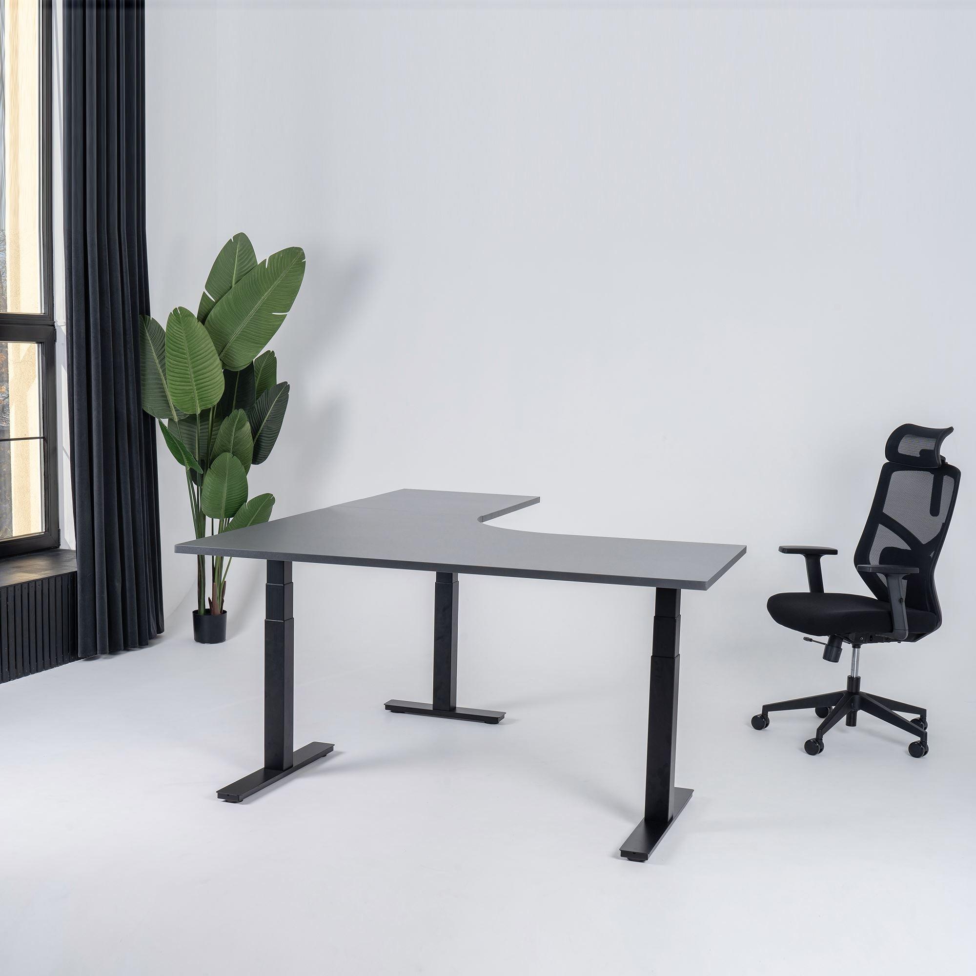 Elektriski augstumā regulējams galds Prestige Line L forma 200 cm x 200 cm - Ergostock