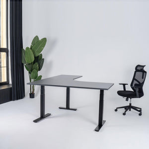 Elektriski augstumā regulējams galds Prestige Line L forma 200 cm x 200 cm - Ergostock