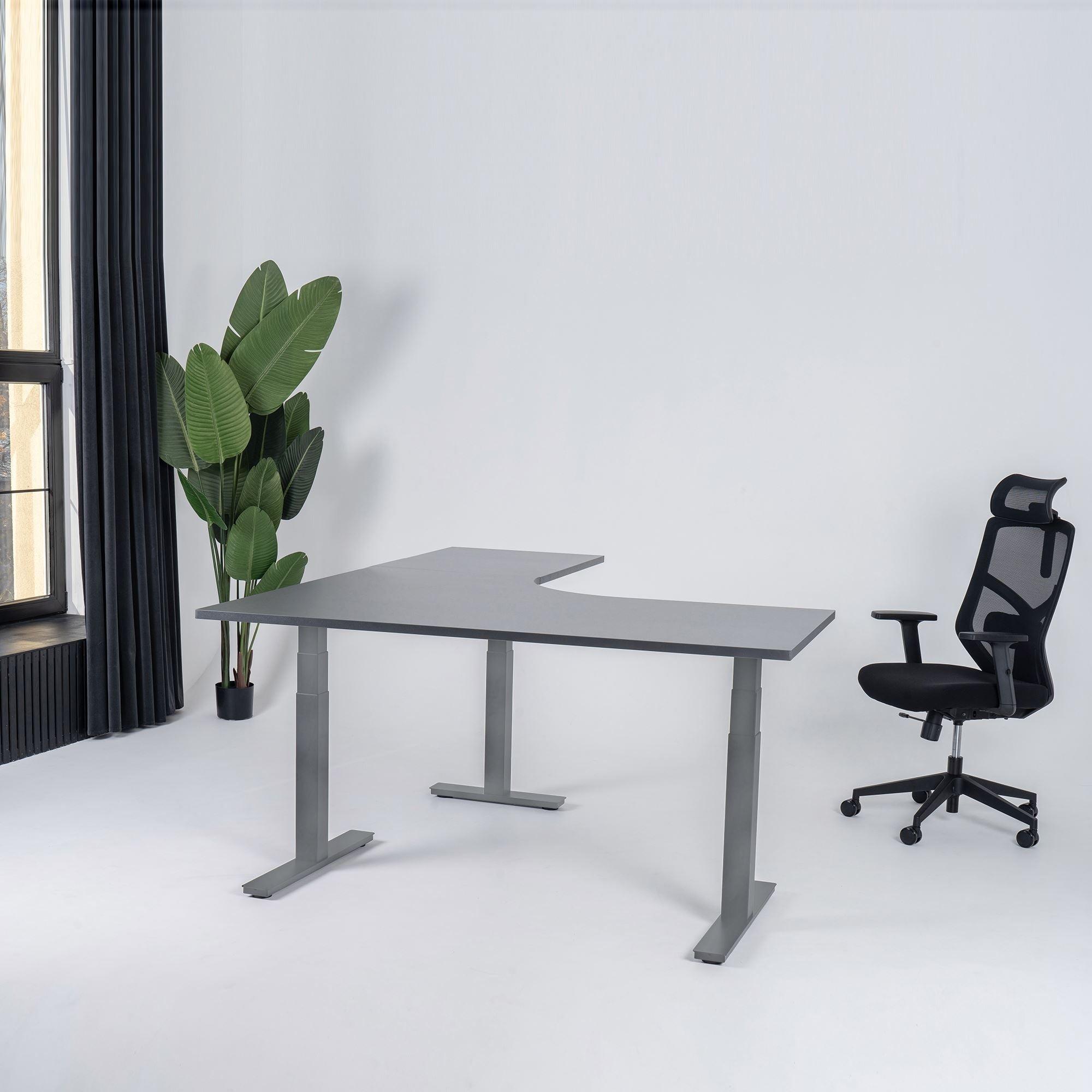 Elektriski augstumā regulējams galds Prestige Line L forma 200 cm x 200 cm - Ergostock