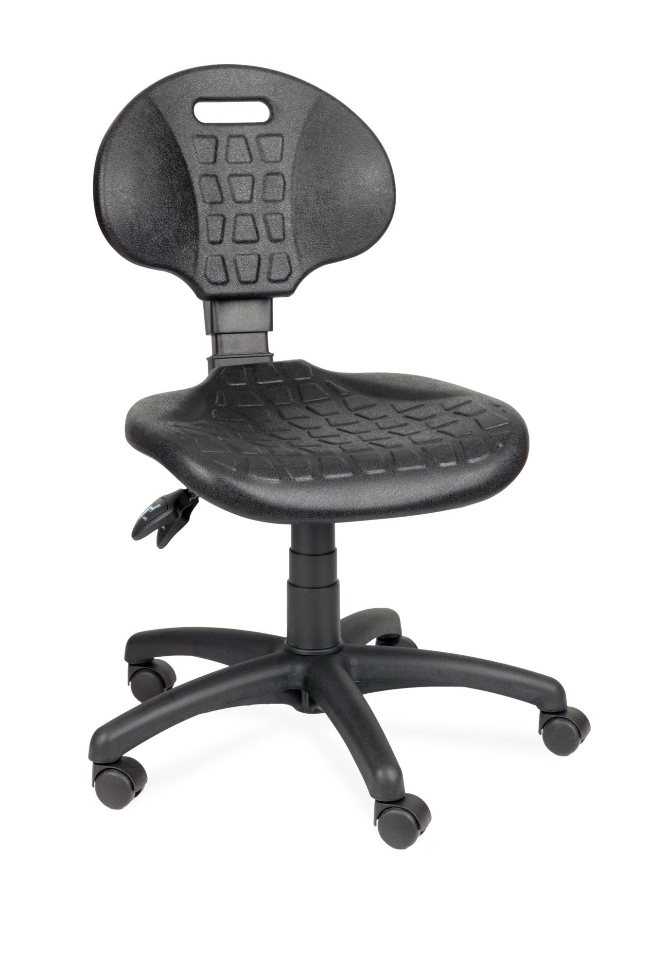 Darbnīcu krēsls LAB Black - Ergostock