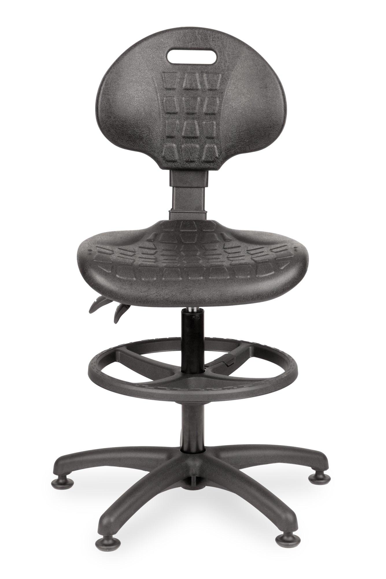 Darbnīcu krēsls LAB RB Black - Ergostock