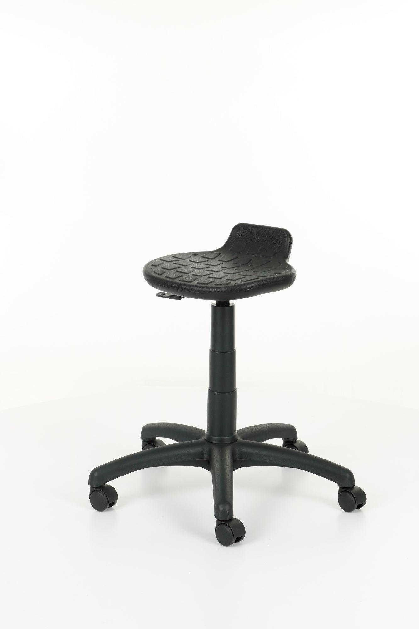 Darbnīcu krēsls LAB Stool Black - Ergostock