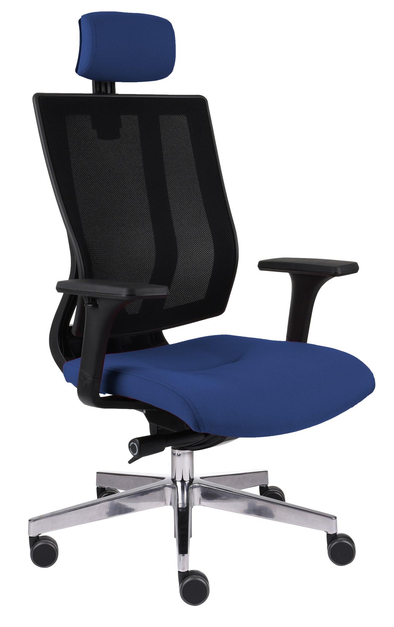 Biroja krēsls MaxPro BS HD Note Black | Chrome - Ergostock