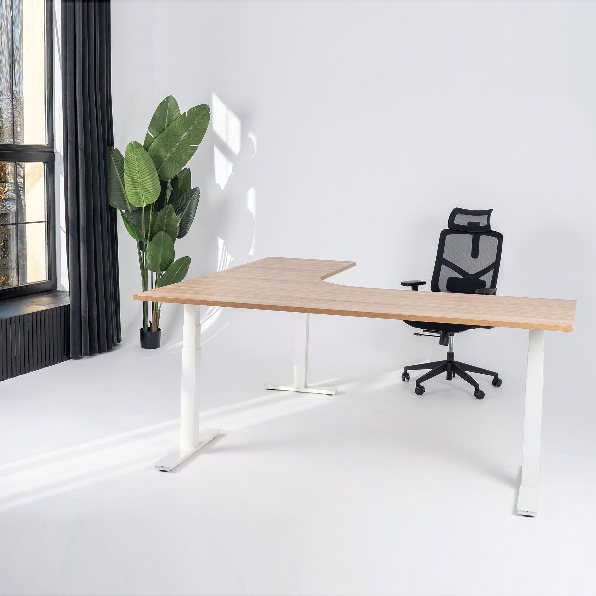 Elektriski augstumā regulējams galds Prestige Line L forma 200 cm x 200 cm - Ergostock