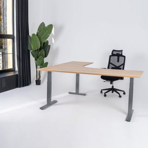 Elektriski augstumā regulējams galds Prestige Line L forma 200 cm x 200 cm - Ergostock