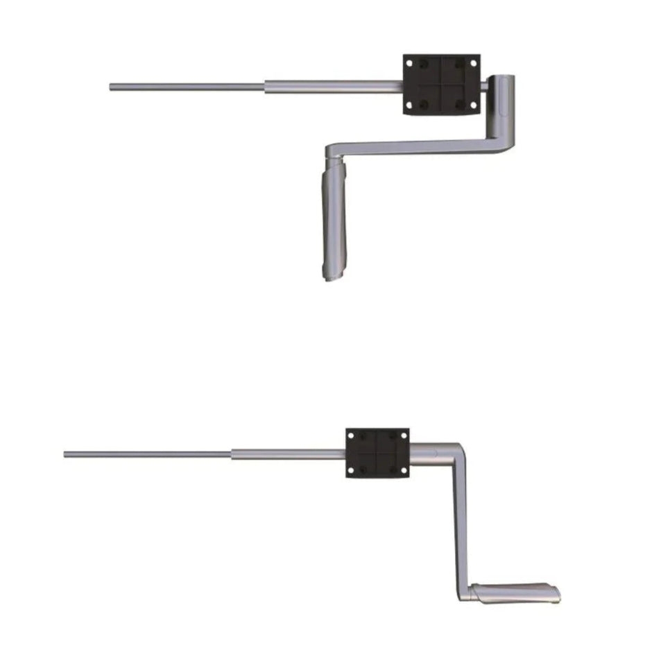 Manuāli augstumā regulējams galds Handle Line Flexx, ar noapaļotiem stūriem - Ergostock.lv