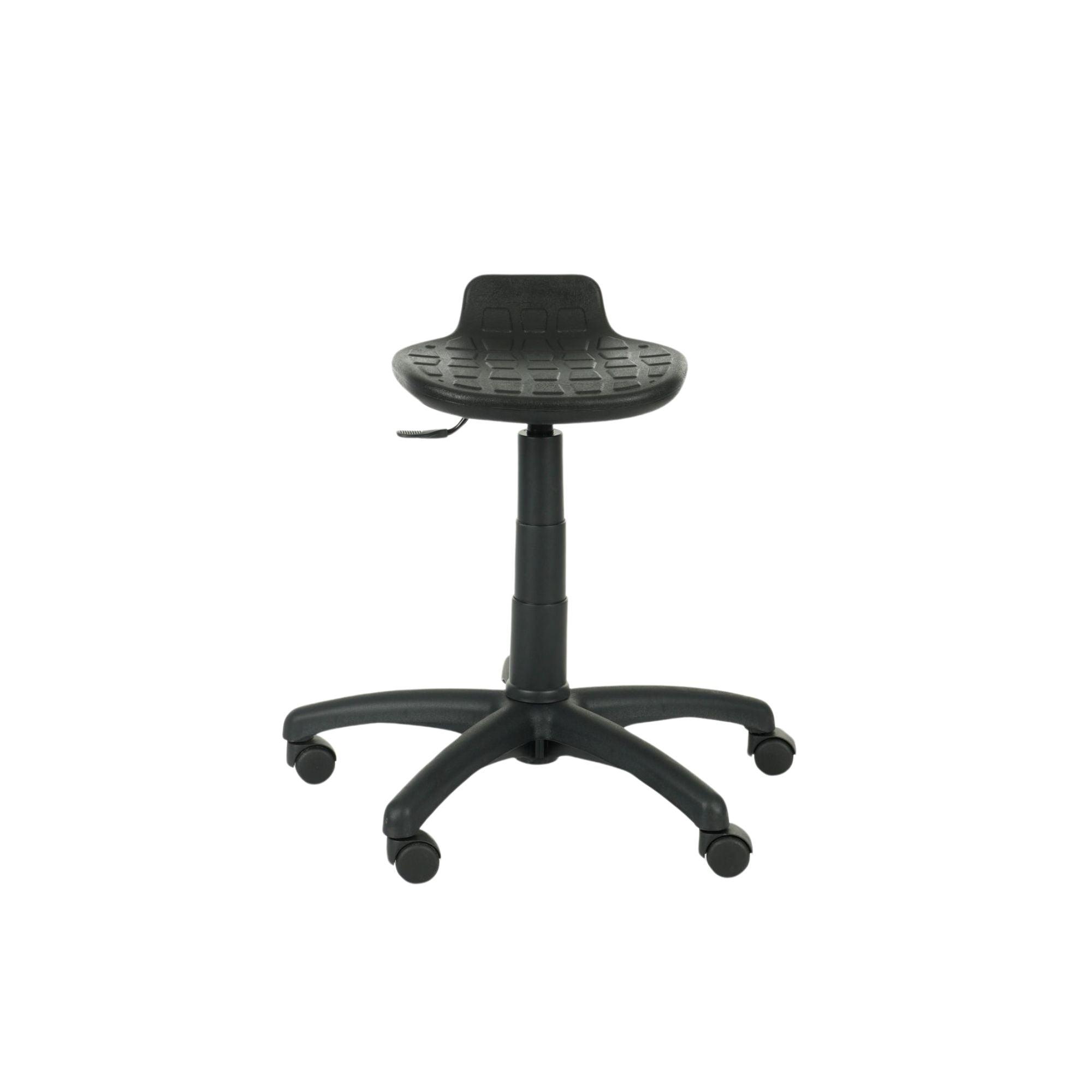 Darbnīcu krēsls LAB Stool Black - Ergostock