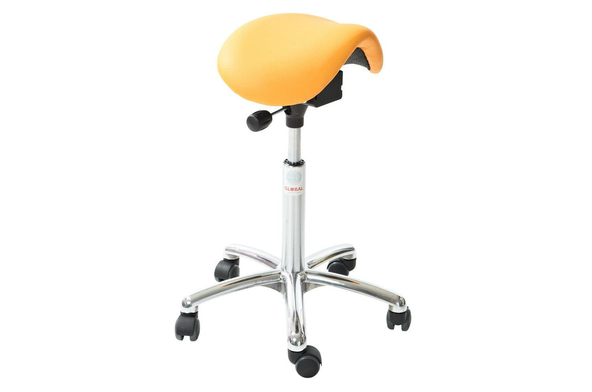 Sedlu krēsls MINI ALU Easy Seat (ekoāda), ar regulējamu augstumu 580-770 mm - Ergostock
