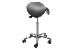 Sedlu krēsls DALTON ALU PU Easy Seat, ar regulējamu augstumu 580-770 mm - Ergostock