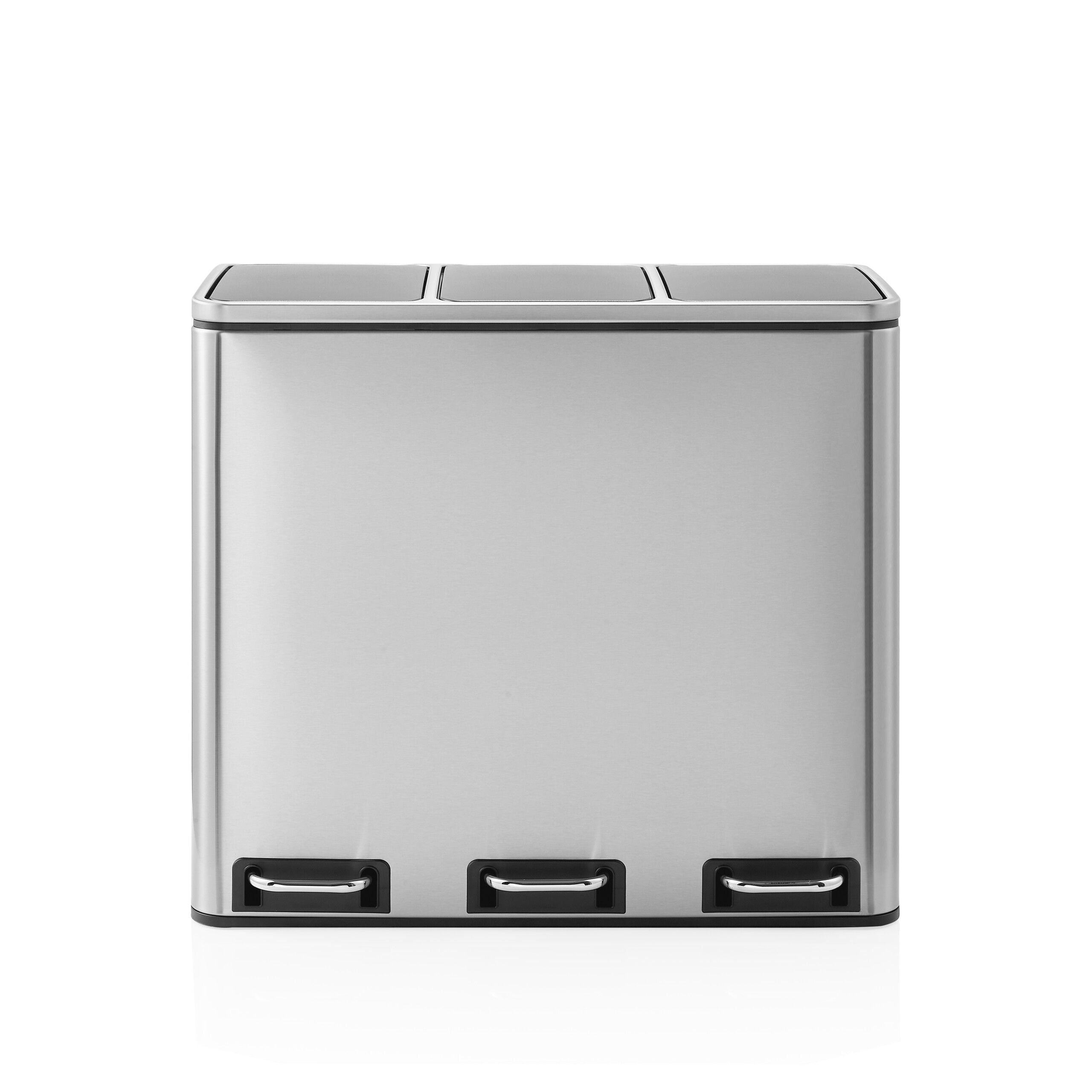 Šiukšlių dėžė CLEAN PRO Silver 3 x 18 L