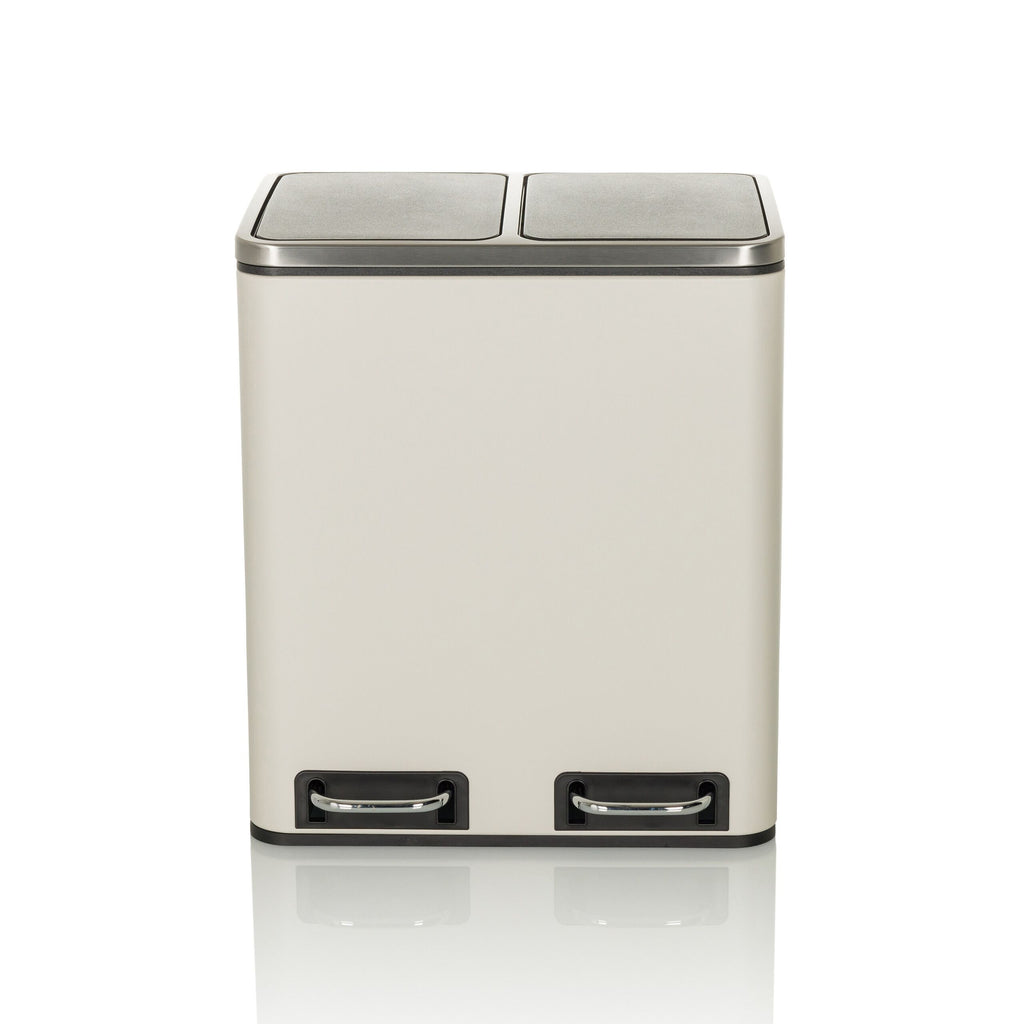 Šiukšlių dėžė CLEAN Beige 2 x 15 L