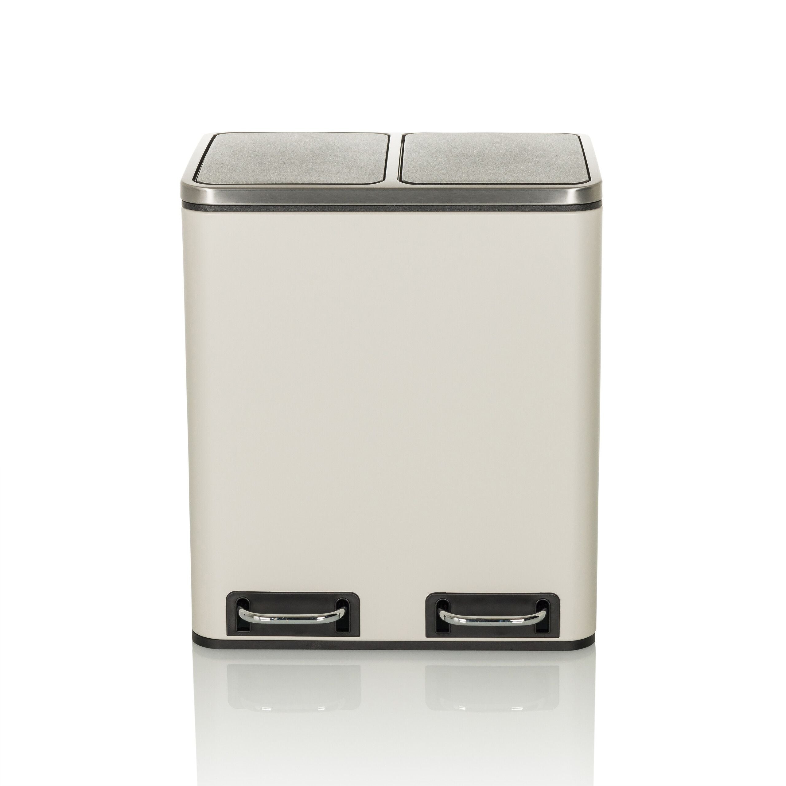 Šiukšlių dėžė CLEAN Beige 2 x 15 L