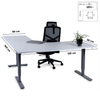 Biroja galds Forza Line L forma 160 cm x 120 cm - Ergostock