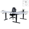 Biroja galds Forza Line L forma 160 cm x 120 cm - Ergostock