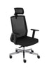 Biroja krēsls COCO HD Medley Black | WH | Chrome - Ergostock