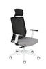 Biroja krēsls COCO HD Medley Black | WH | Chrome - Ergostock