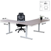 Biroja galds Forza Line L forma 160 cm x 120 cm - Ergostock