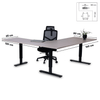 Biroja galds Forza Line L forma 160 cm x 120 cm - Ergostock