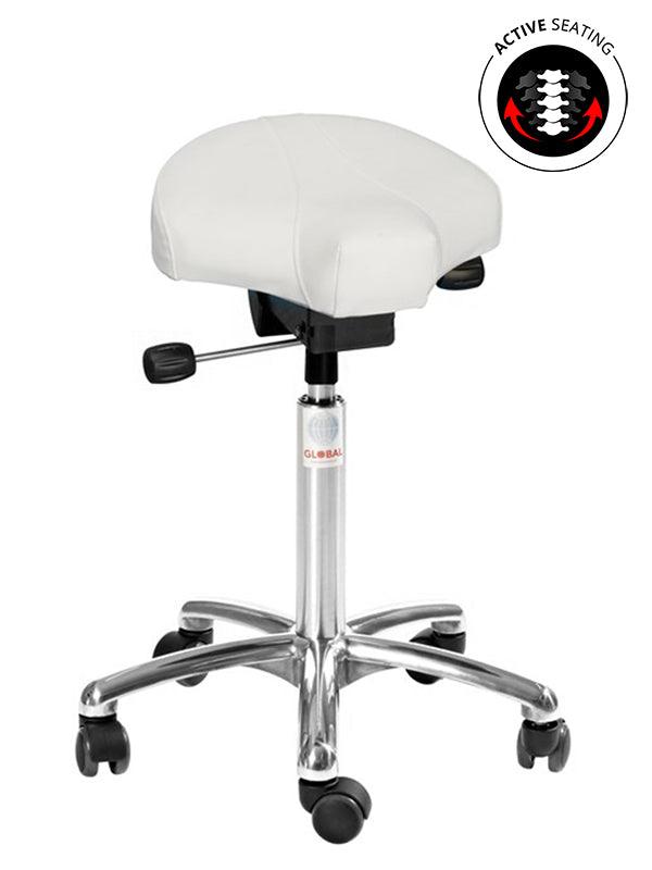 Sedlu krēsls GAMMA ALU Easy Seat, ar regulējamu augstumu 580-770 mm - Ergostock