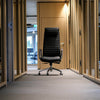 Biuro kėdė ASPERA Nappa Leather Luxus, juoda