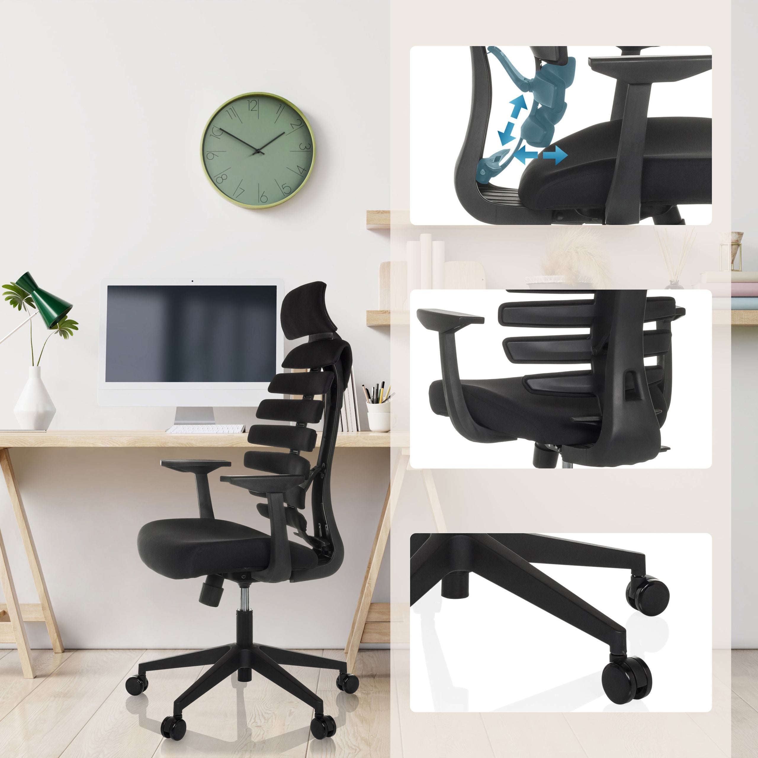 Biuro kėdė ERGOLINE ECO, juoda