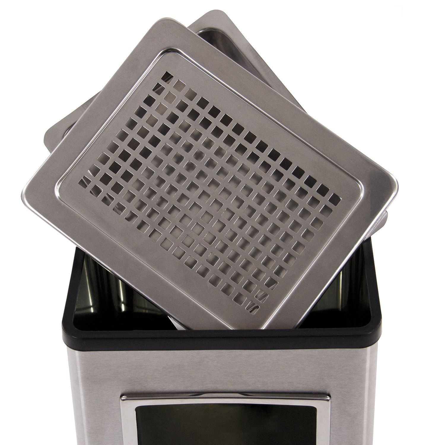 Šiukšliadėžė su pelenine CLEAN 16 L