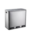 Šiukšlių dėžė CLEAN PRO Silver 3 x 18 L