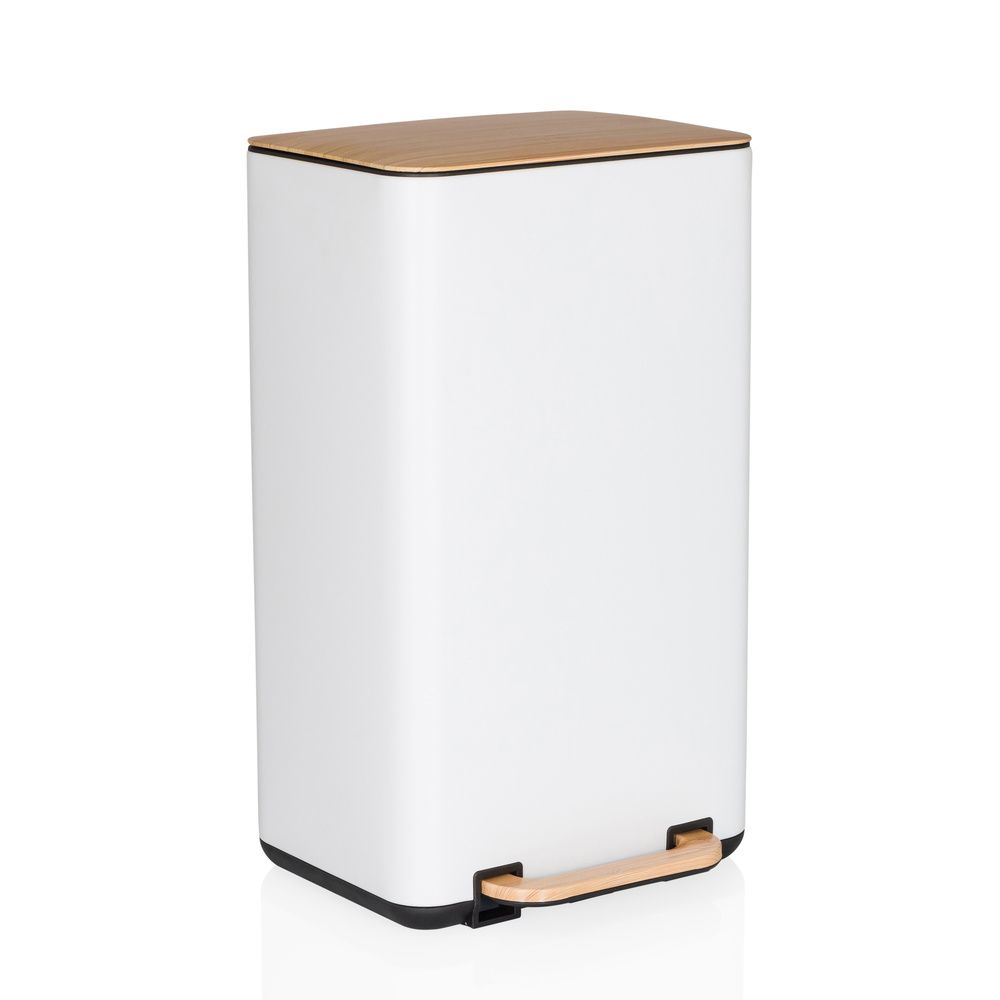 Šiukšlių dėžė CLEAN NATURA White 30 L