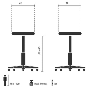 Balansa krēsls BALANCE SIT I B - Ergostock.lv