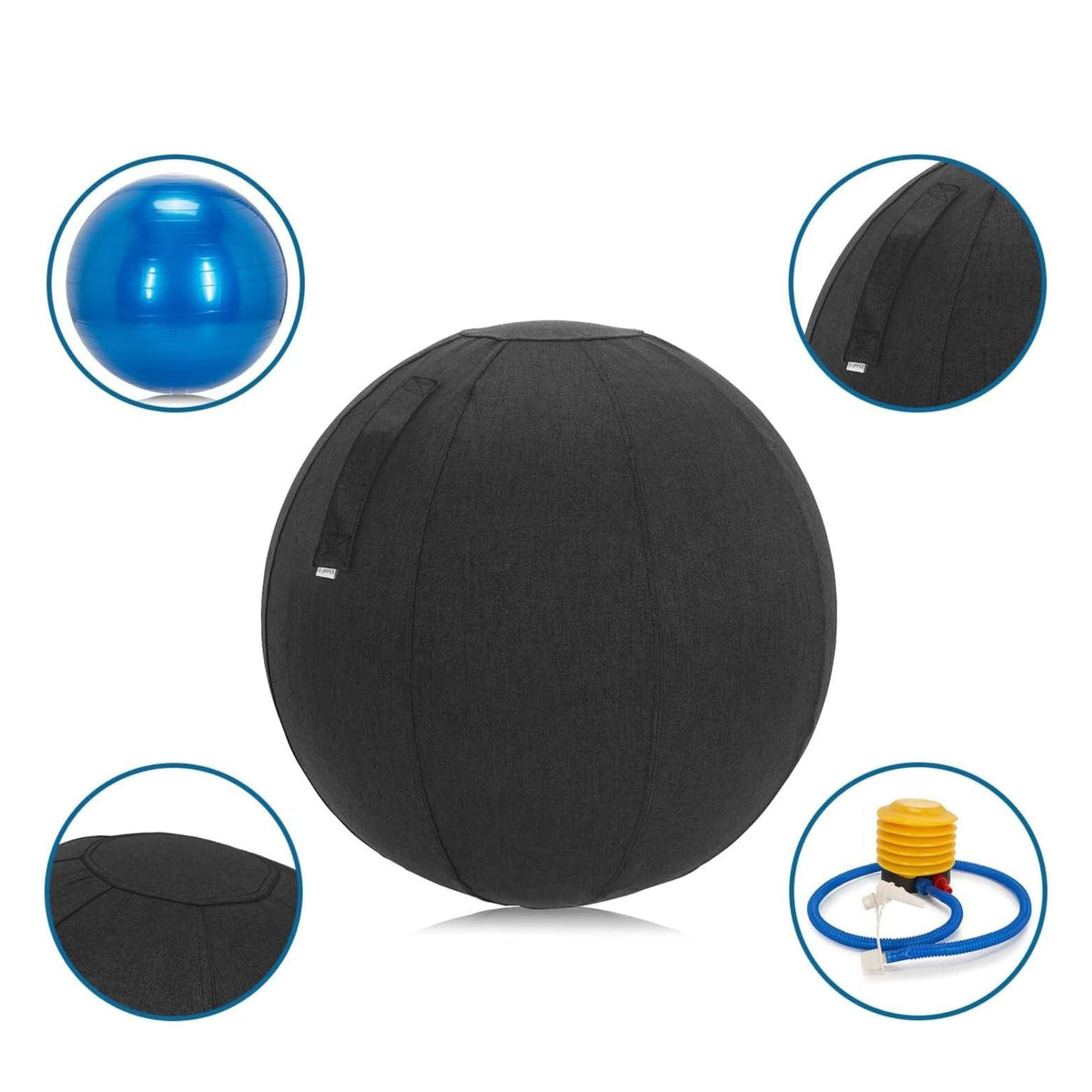 Ergonominis kamuolys ACTIVUM PRO, 65 cm skersmens