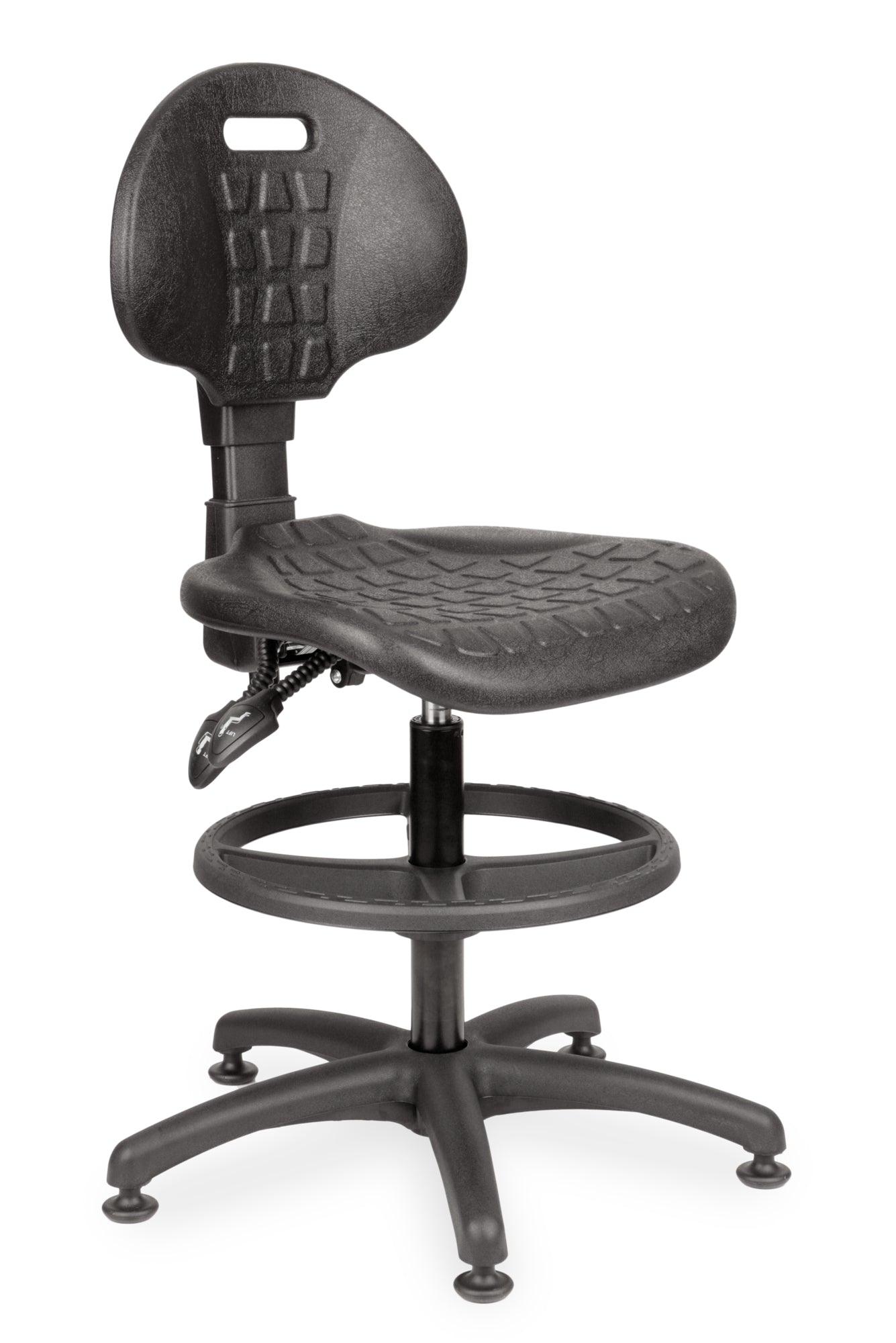 Darbnīcu krēsls LAB RB Black - Ergostock