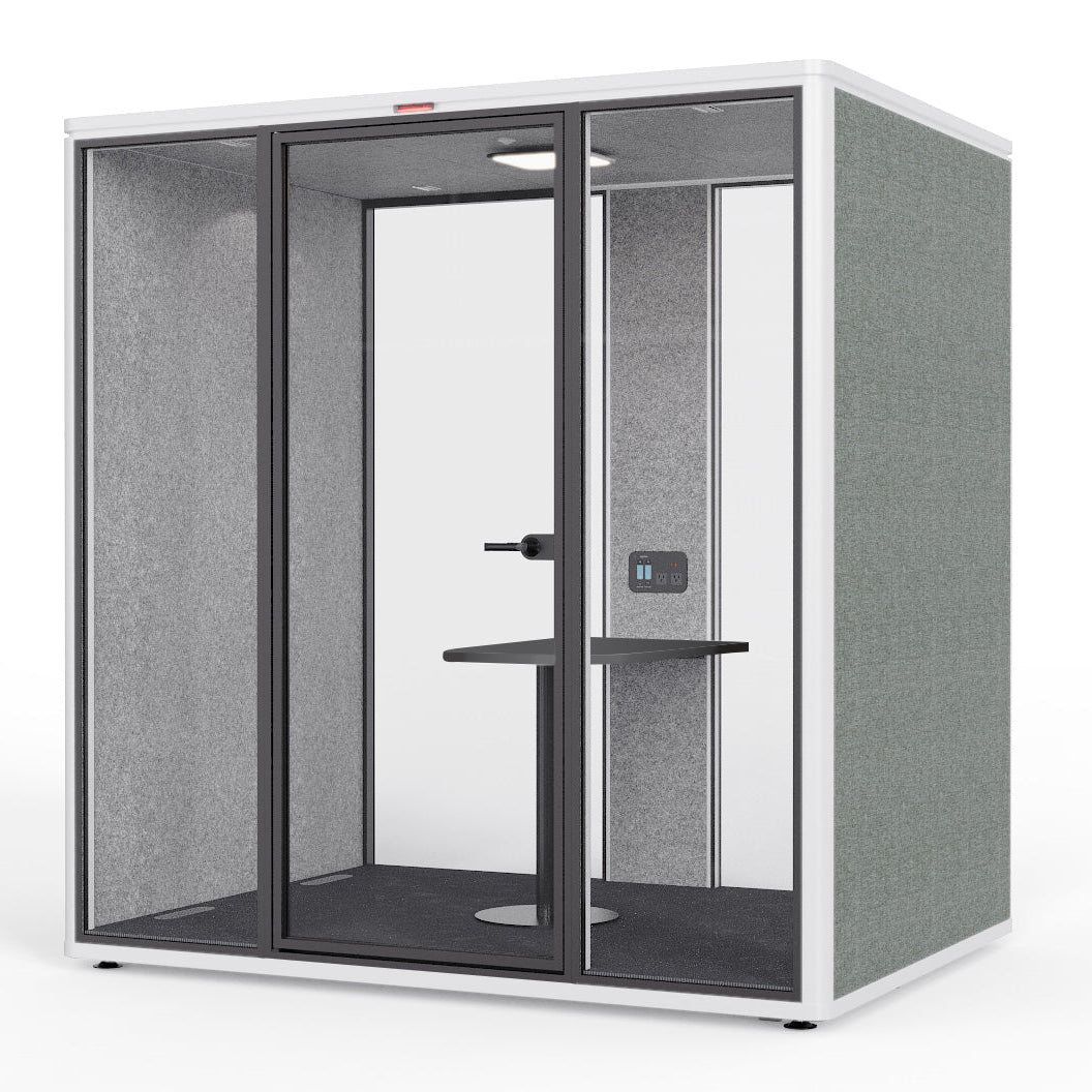 Tylos kabina OVIKAA M POD GEN2, 4 žmonėms, 31dB – Olive (žalsva) / Balta