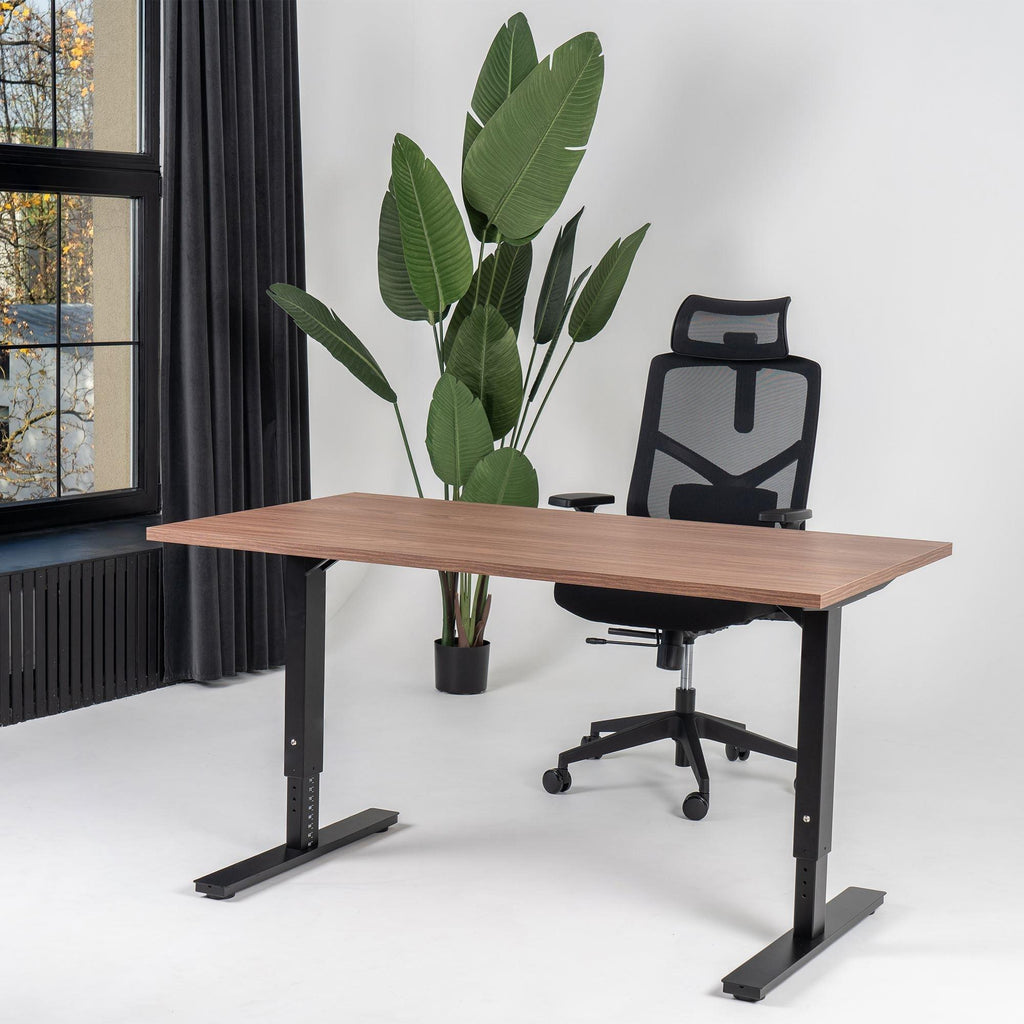 Biuro stalas Forza Line – Riešuto / Juoda / 120 x 65