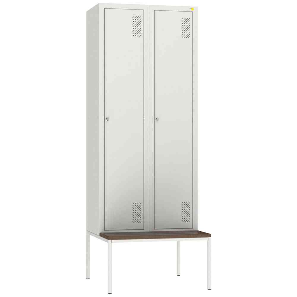 Metalinė persirengimo spintelė su suoliuku REW2