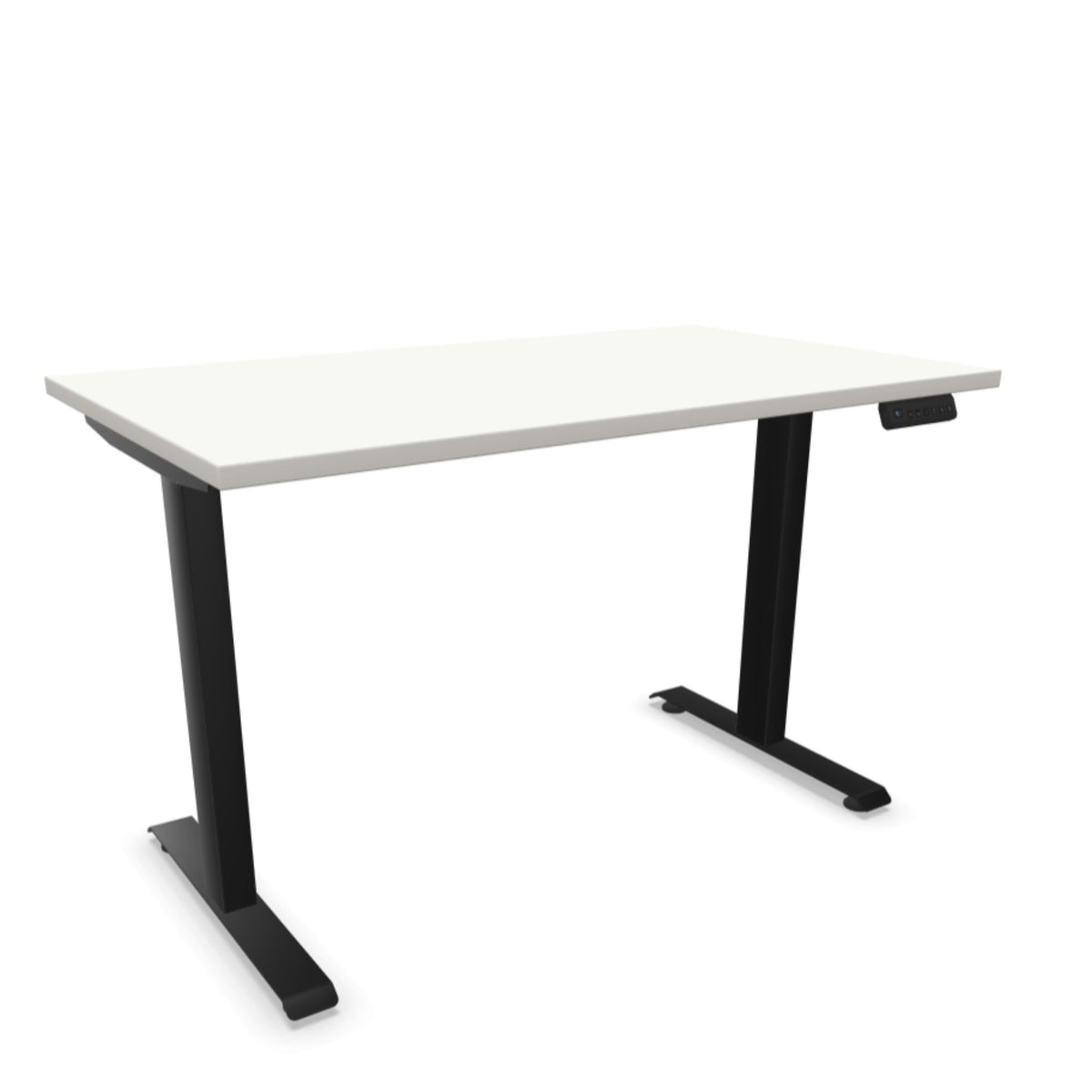 Reguliuojamo aukščio stalas  LITE GEN2 – Balta / Melna / 120 x 65