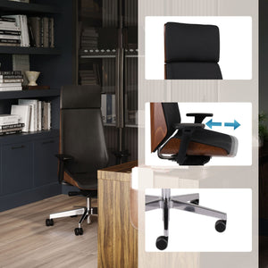 Biroja krēsls MoonWood HD Chrome Valencia