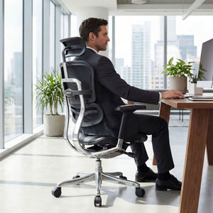 Biuro kėdė Ergohuman ELITE BLACK LEATHER