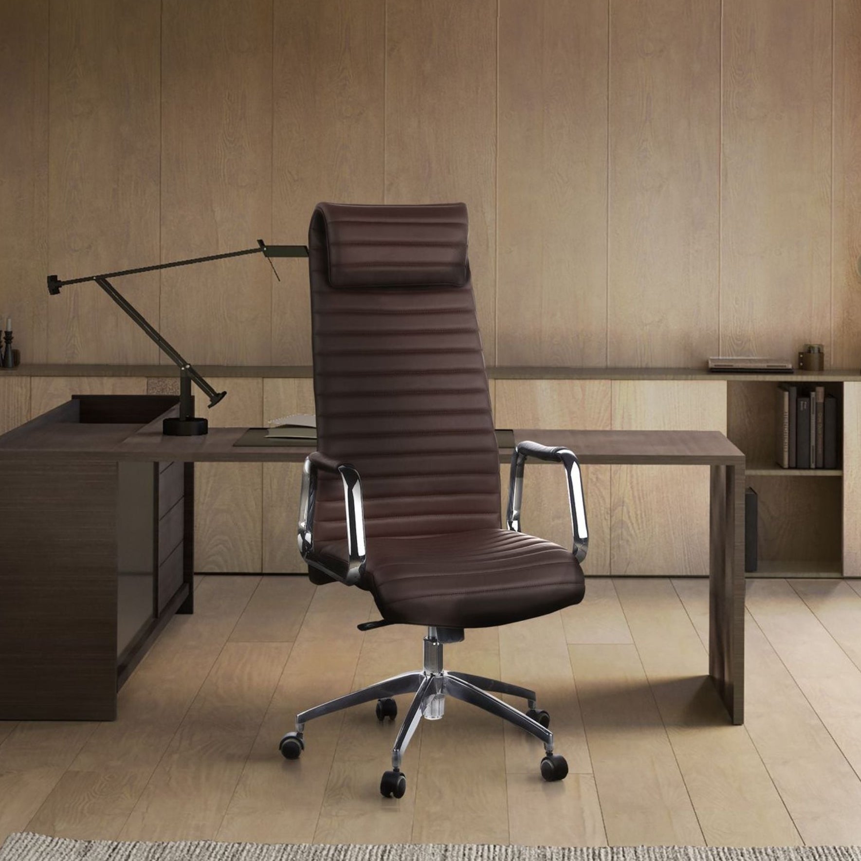 Biuro kėdė ASPERA Nappa Leather Luxus Cognac