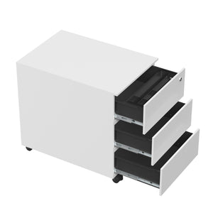 Metāla atvilktņu bloks Pro Line SLIM, slēdzams, uz ritentiņiem - Ergostock.lv