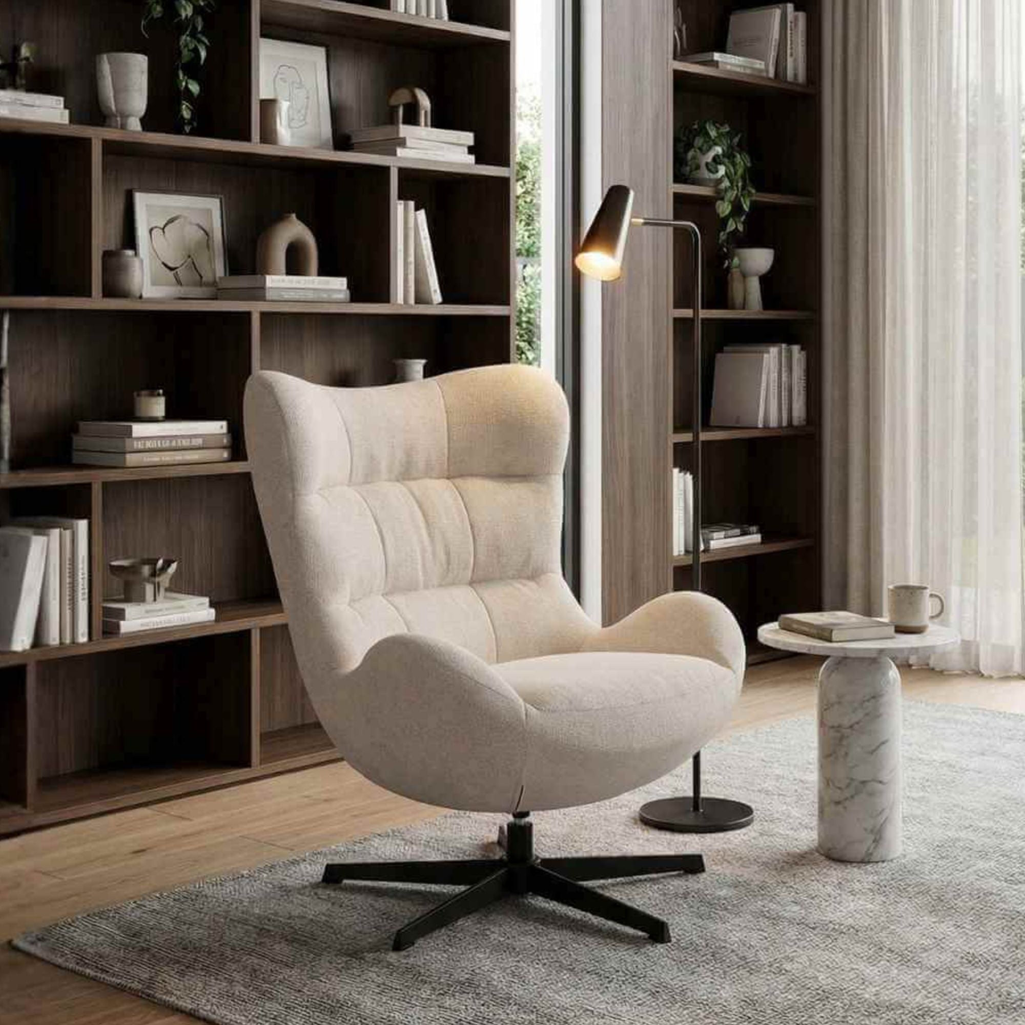 Poilsio krėslas Velo Light Beige