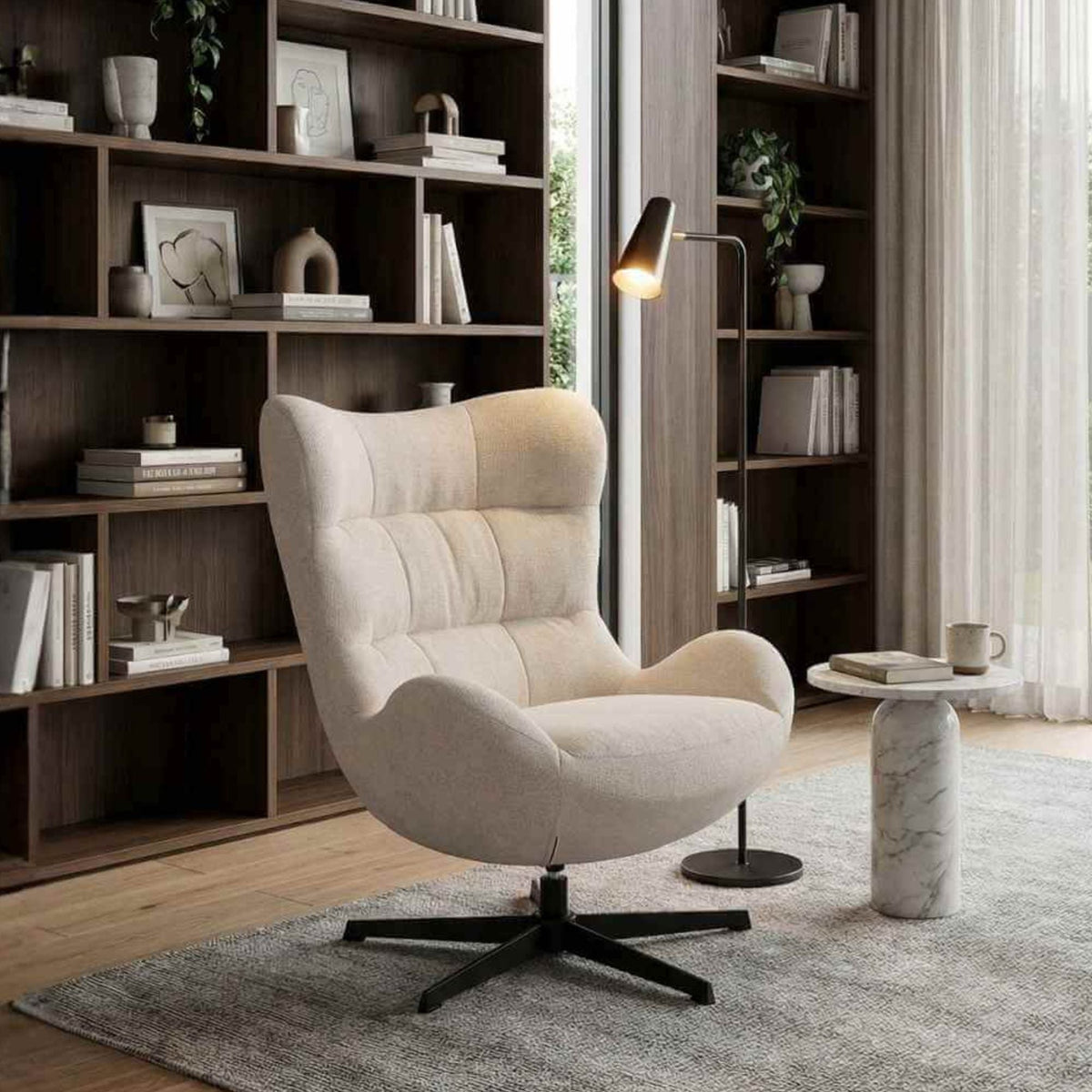Poilsio krėslas Velo Light Beige