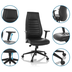 Vadītāju krēsls VITORO Black (līdz 150 kg)