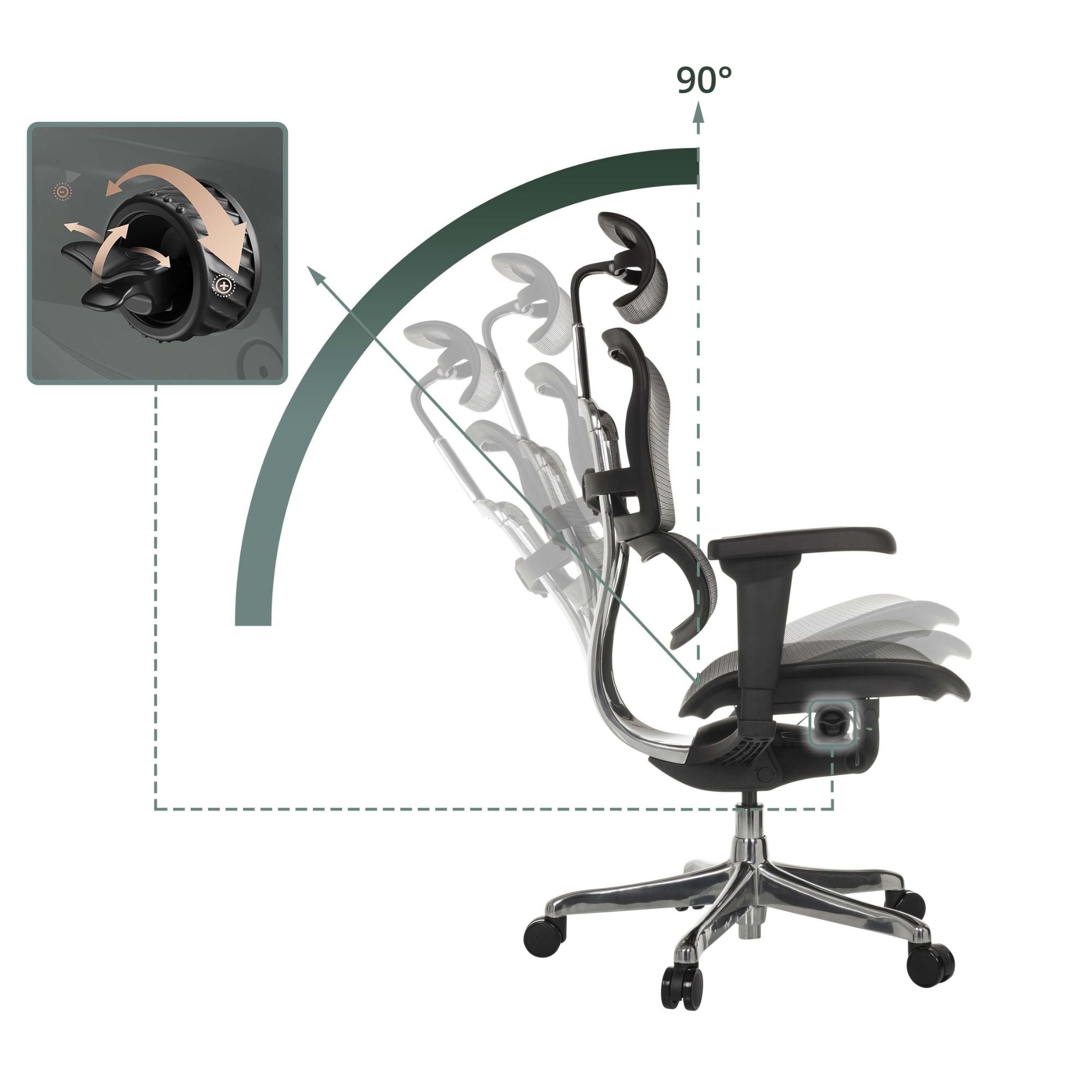 Biuro kėdė Ergohuman ULTRA GEN2 Black