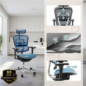 Biuro kėdė Ergohuman ULTRA GEN2 Blue